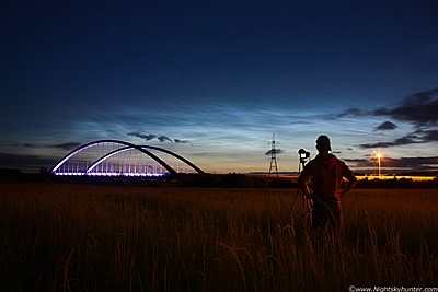 Toome Bridge Noctilucent Cloud Display - June 16th 2010